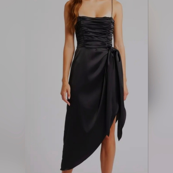 Wayf Dresses & Skirts - WYAF The Julia Richard Assymetrical Satin Cocktail Dress. Size L (10) NWT